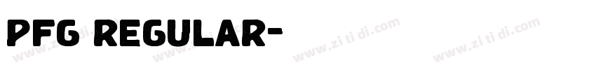 pfg regular字体转换